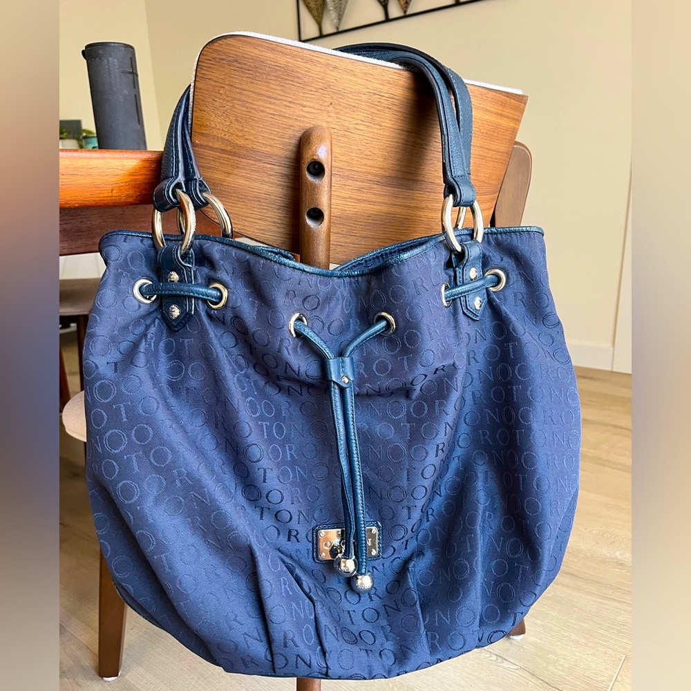 OROTON Navy Blue Tote